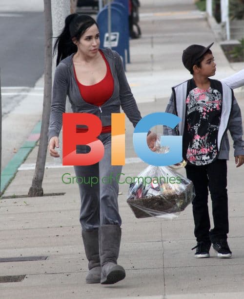 Octomom Nadya Suleman at Christmas