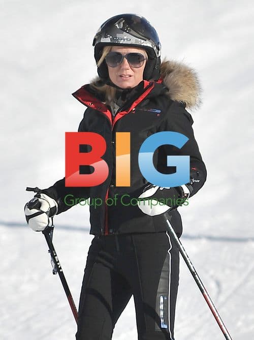 Geri Halliwell Skis with Boyfriend in France