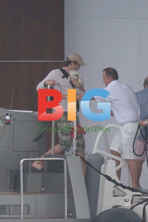 Demi Moore and Ashton Kutcher on Yacht