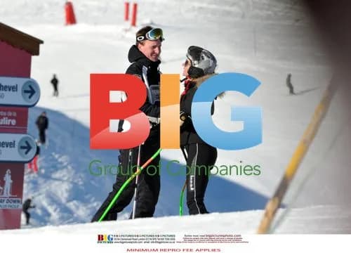 Geri Halliwell and Henry Beckwith Ski in French Alps