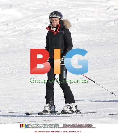 Geri Halliwell Skiing with Boyfriend