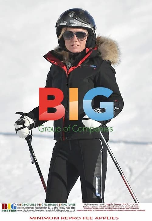 Geri Halliwell Skiing in French Alps with Boyfriend