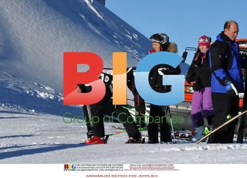 Geri Halliwell and Henry Beckwith Ski in the French Alps