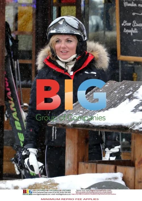 Geri Halliwell and boyfriend skiing in Alps
