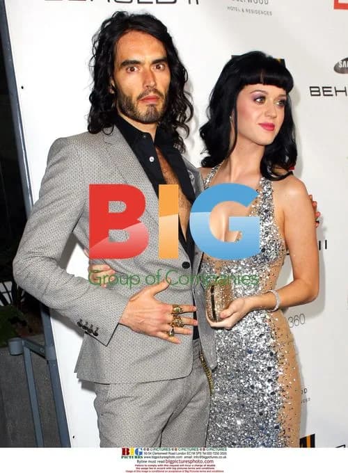 Russell Brand and Katy Perry at EMI Grammy After Party