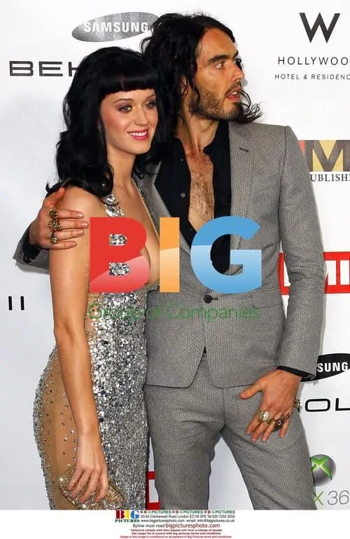 Russell Brand and Katy Perry at EMI Grammy After Party