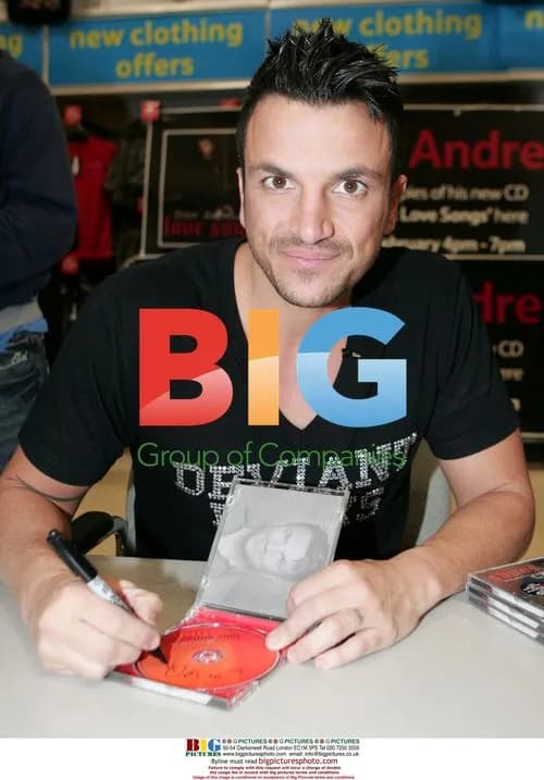 Peter Andre signs 'Unconditional Love Songs' in Tesco