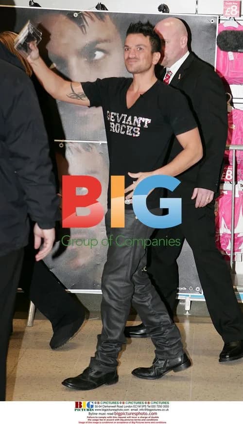 Peter Andre Book Signing at Tesco