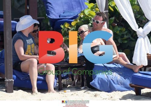 Sarah Harding on Caribbean Beach with Boyfriend