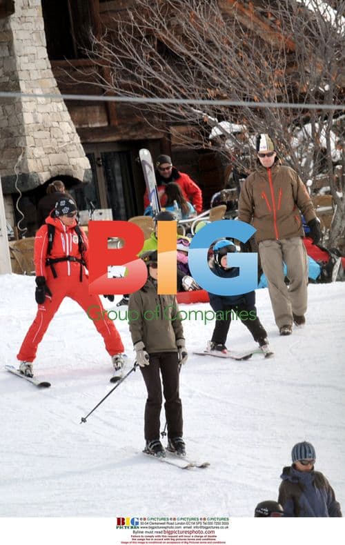 Frederik of Denmark Skiing with Family