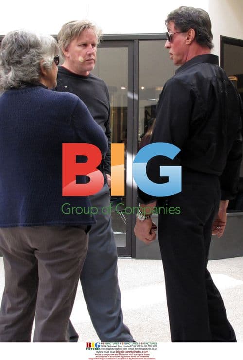 Stallone Chatting with Busey and Franco