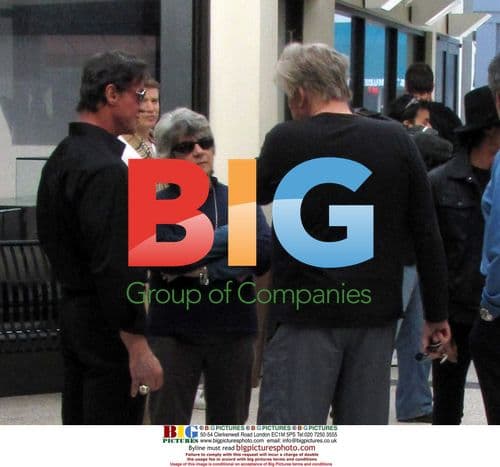 Stallone & Busey Conversation in Beverly Hills