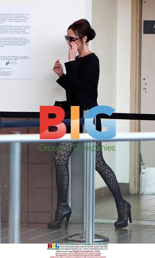 Victoria Beckham Departs LAX