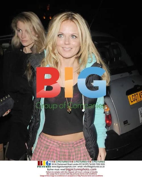 Geri Halliwell and boyfriend leave restaurant