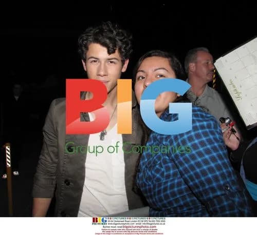 Nick Jonas Greets Fans in LA