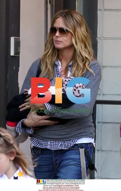 Heidi Klum with Daughter at Martial Arts Class