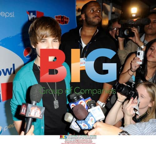 Justin Bieber at Pepsi Super Bowl Fan Jam