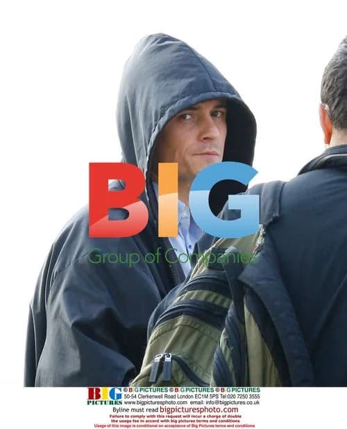 Orlando Bloom films The Cross in Venice, CA