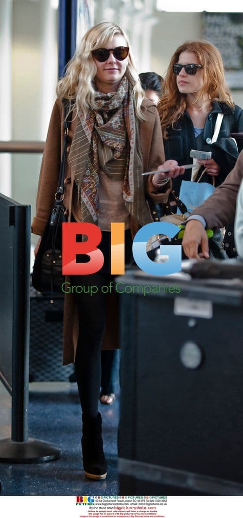 Kirsten Dunst Departs LAX