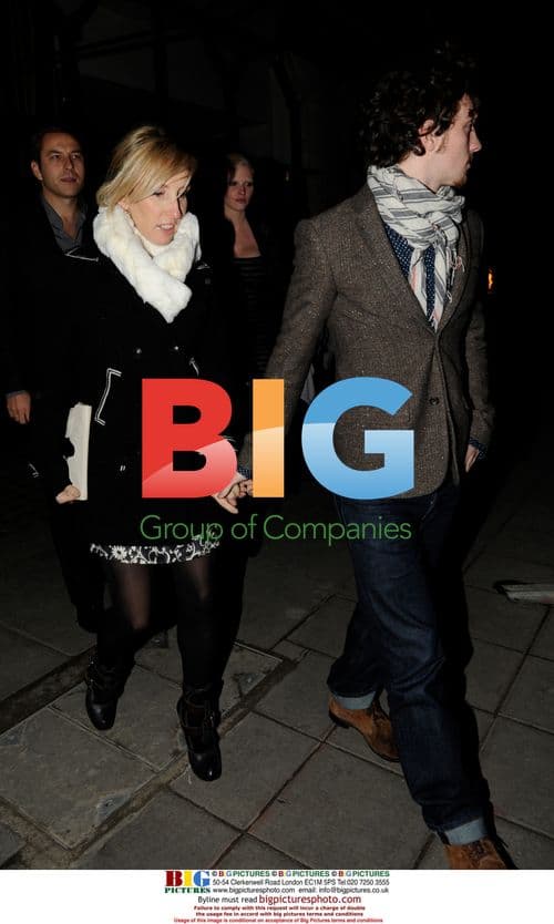 Sam Taylor Wood and Aaron Johnson Leave Restaurant