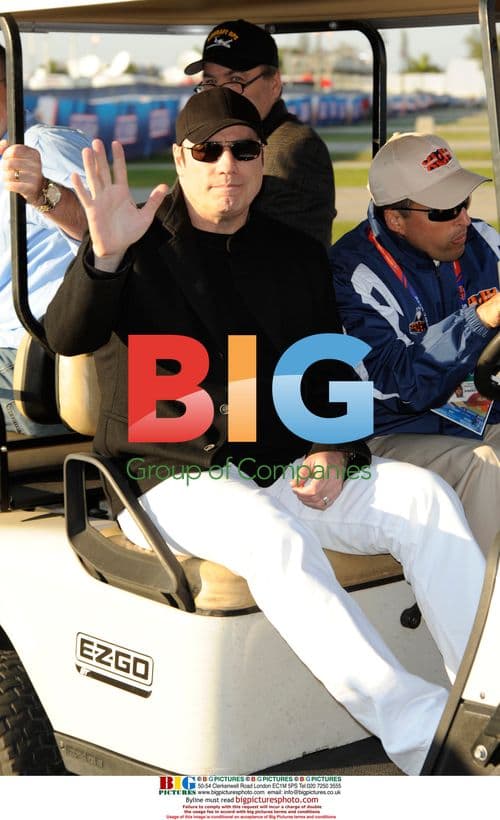 John Travolta at Super Bowl XLIV