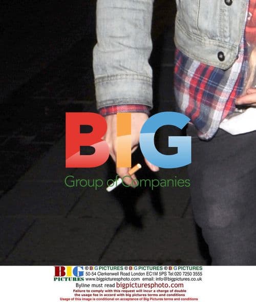 Dougie Poynter of McFly Leaving Punk Nightclub