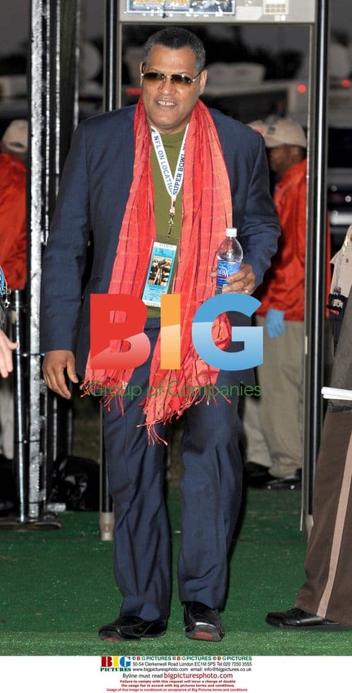 Laurence Fishburne at Super Bowl XLIV