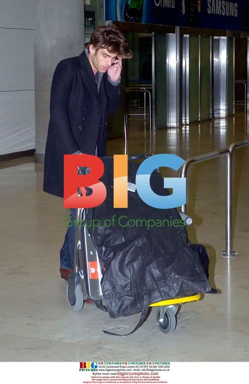 Model Jon Kortajarena Arrives in Madrid