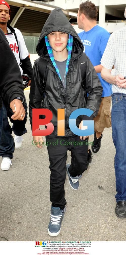 Justin Bieber Arrives at Miami Airport