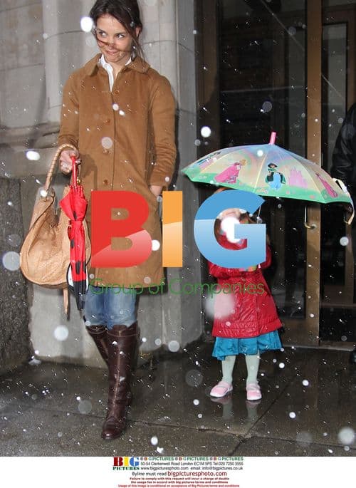Katie Holmes and Suri During NYC Blizzard