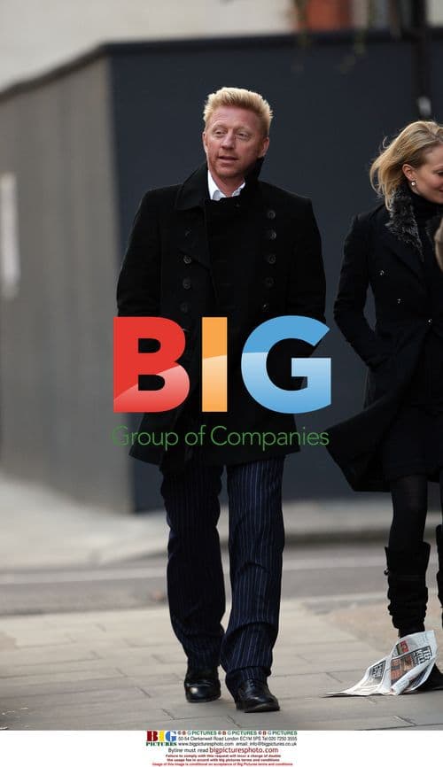 Boris Becker gets lunch in London