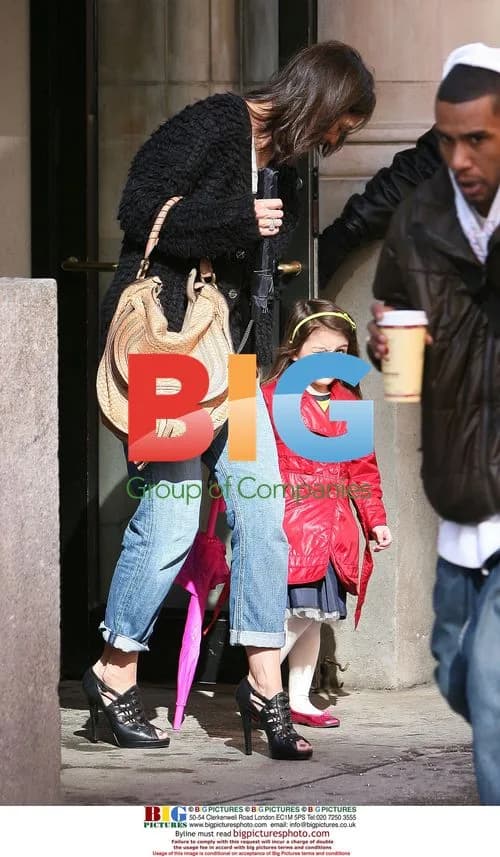 Katie Holmes and Suri Cruise Exit NYC Apartment