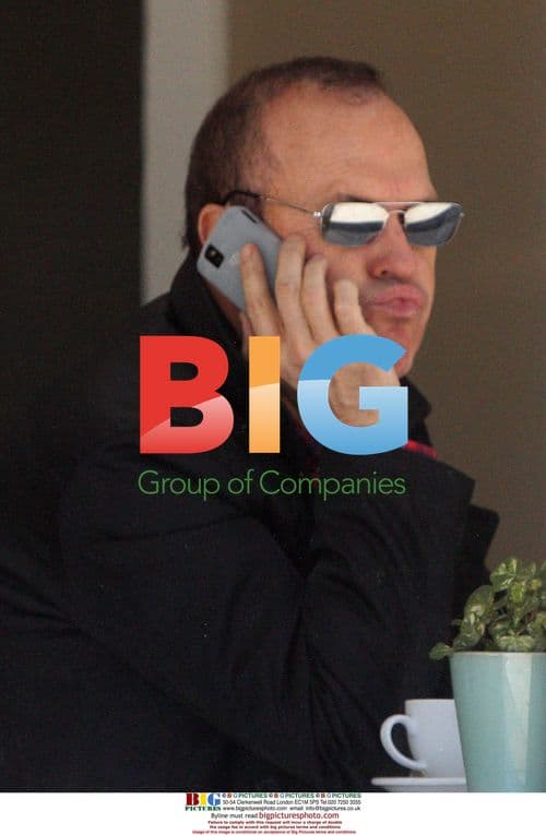 Michael Keaton Reading Newspaper in LA