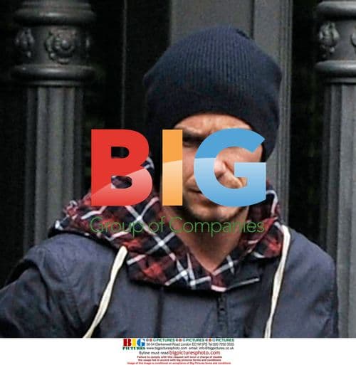 David Beckham Leaving Car with Scratch