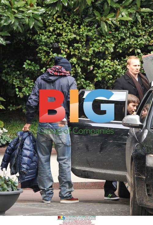 Footballer David Beckham in Milan