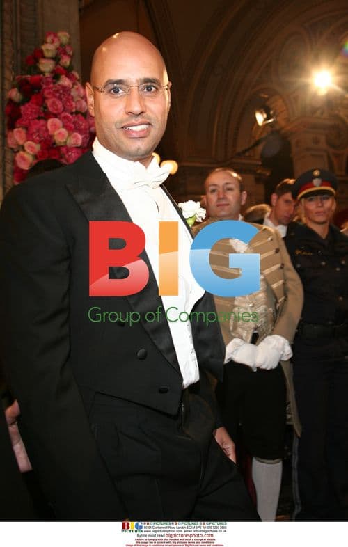 Saif al Gaddafi at Viennese Opera Ball