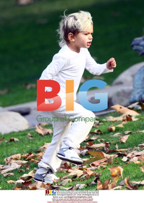 Kingston Rossdale and Ruby Sweetheart Maguire play in park