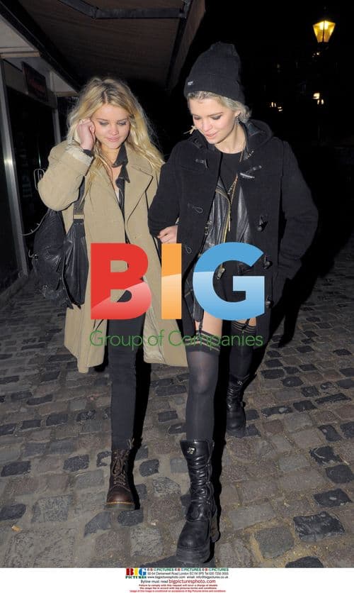 Pixie Geldof and Nick Grimshaw at Courtney Love Gig