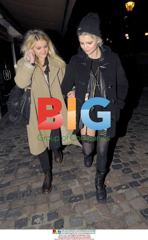 Pixie Geldof and Nick Grimshaw at Courtney Love Gig