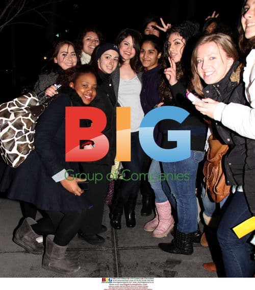 Selena Gomez with Fans in NYC