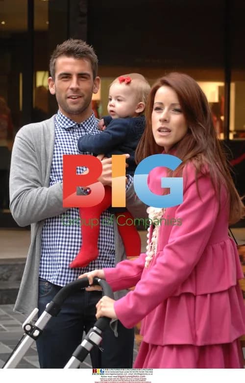 Nicola Tappenden out with fiancee and daughter