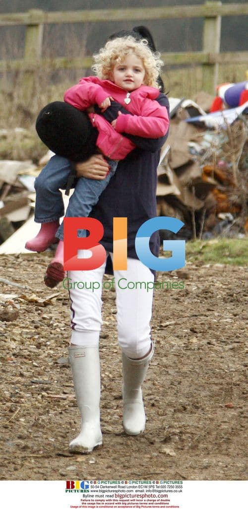 Katie Price takes kids pony riding