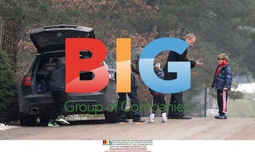 David Beckham and Kids in Milan