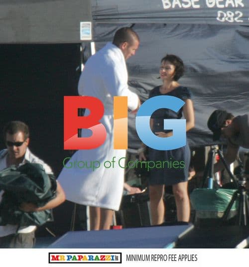 Dannii Minogue and Kris Smith at M&S Shoot