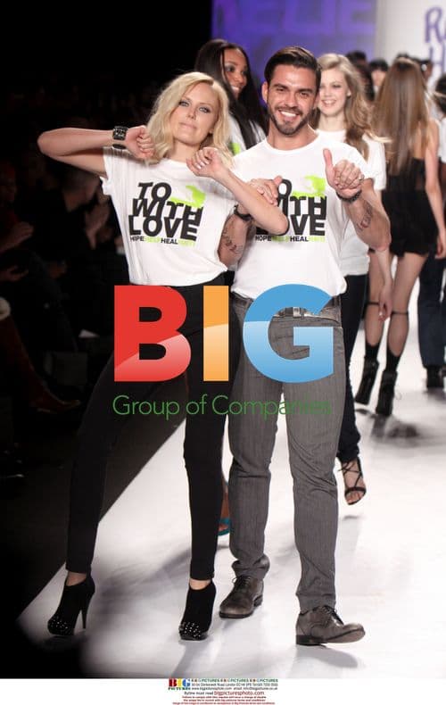 Malin Akerman and Lorenzo Martone on Runway