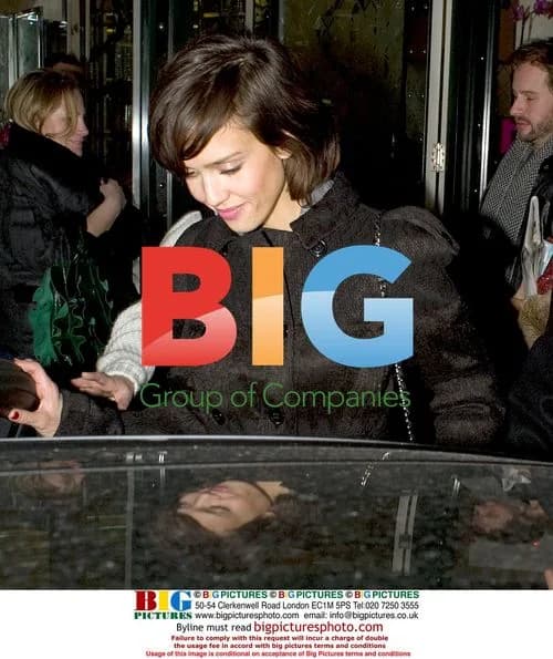 Jessica Alba leaves hotel in London