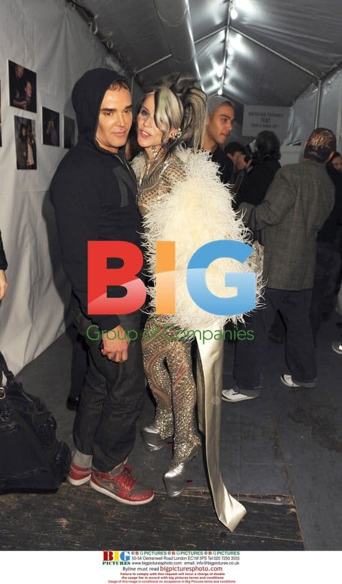 Agyness Deyn Backstage at Fashion Week