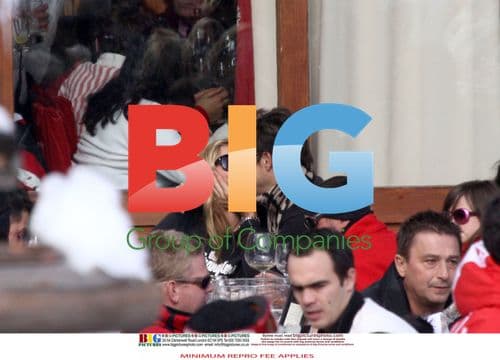 Kate Moss and Jamie Hince Ski in France