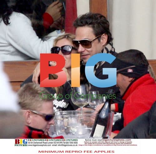 Kate Moss and Jamie Hince Ski in France