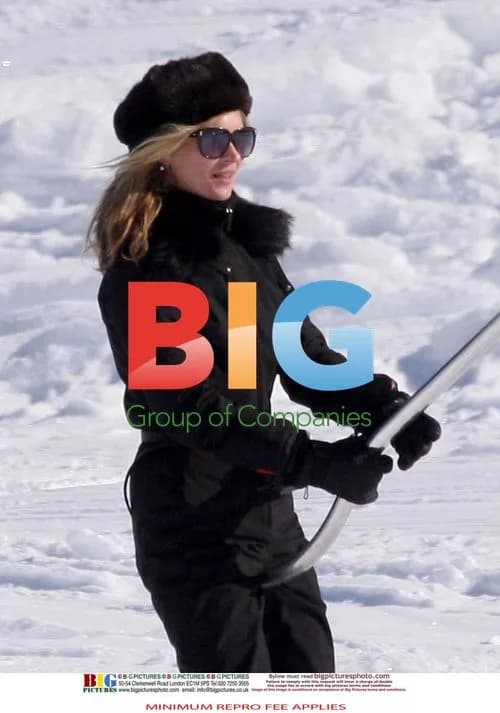Kate Moss and Jamie Hince at Ski Resort in France